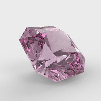 1 to 3 ct Asscher Cut VVS1 Simulated Pink October Birthstone