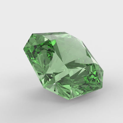 1 to 3 ct Asscher Cut VVS1 Simulated Light Green August Birthstone