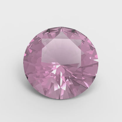 0.25 to 3 ct Round Cut VVS1 Simulated Pink October Birthstone