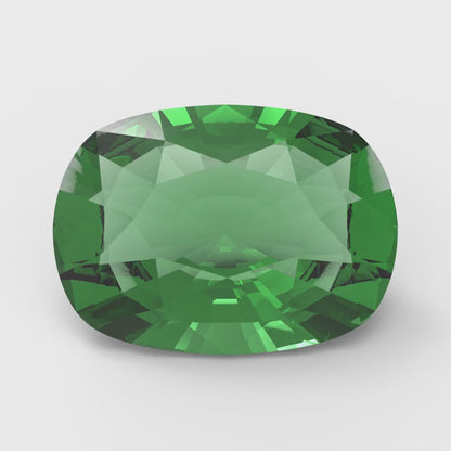 3 ct 9x7mm Long Cushion Cut Simulated Green Emerald May Birthstone