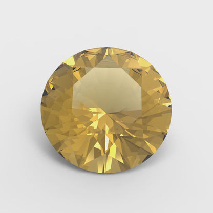 0.25 to 3 ct Round Cut VVS1 Simulated Yellow November Birthstone