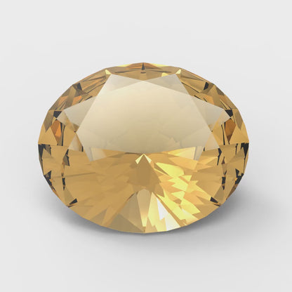 1 to 3 ct Oval Cut VVS1 Simulated Brown Champagne November Birthstone