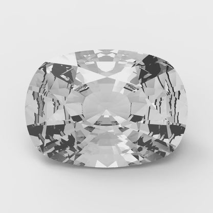 3 ct 9x7mm Long Cushion Cut Simulated Clear April Birthstone