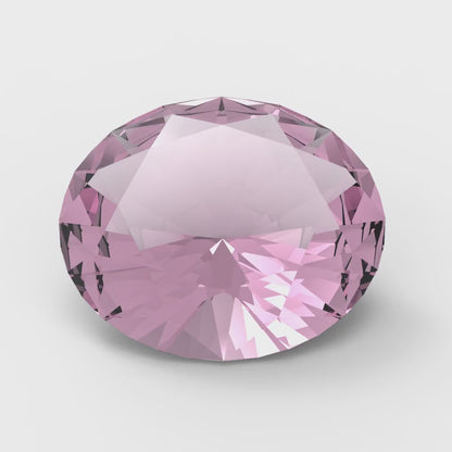 1 to 3 ct Oval Cut VVS1 Simulated Pink October Birthstone