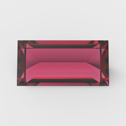 0.33 ct 5x3.5mm Baguette Cut Natural Red Garnet January Birthstone