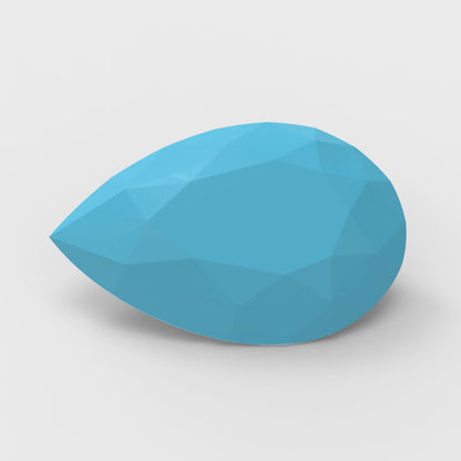 0.25 to 2.5 ct Pear Cut VVS1 Simulated Blue Turquoise December Birthstone