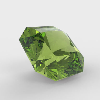 1 to 3 ct Asscher Cut VVS1 Natural Green Peridot August Birthstone