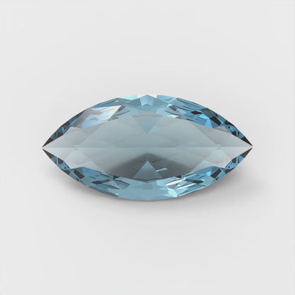 0.5 to 2.5 ct Marquise Cut Simulated Blue Aquamarine March Birthstone