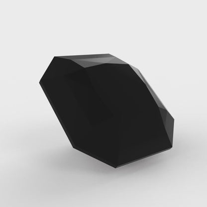 1 to 3 ct Asscher Cut VVS1 Natural Black Onyx December Birthstone