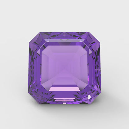 1.5 to 2 ct Square emerald Simulated Purple Alexandrite February Birthstone