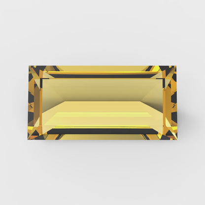 0.33 ct 5x3.5mm Baguette Cut Natural Yellow Citrine November Birthstone