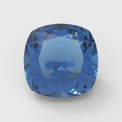 1 to 3 ct Cushion Cut VVS1 Simulated Blue Tanzanite September Birthstone