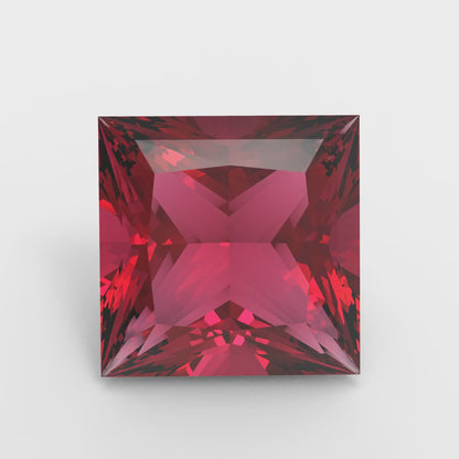 0.25 to 3 ct Princess Cut VVS1 Natural Red Garnet January Birthstone