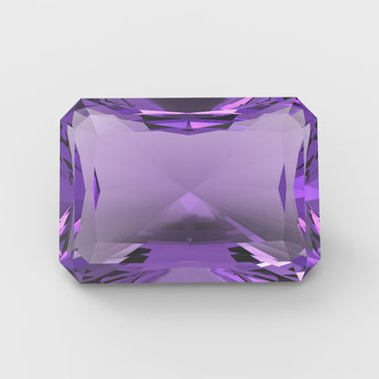 1 to 2.5 ct Radiant Cut VVS1 Simulated Purple Alexandrite February Birthstone