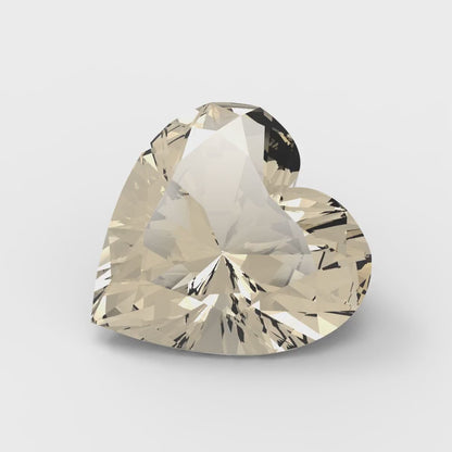 0.5 to 2 ct Heart Cut VVS1 Natural Brown Morganite November Birthstone