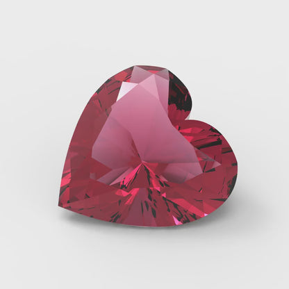 0.5 to 2 ct Heart Cut VVS1 Natural Red Garnet January Birthstone
