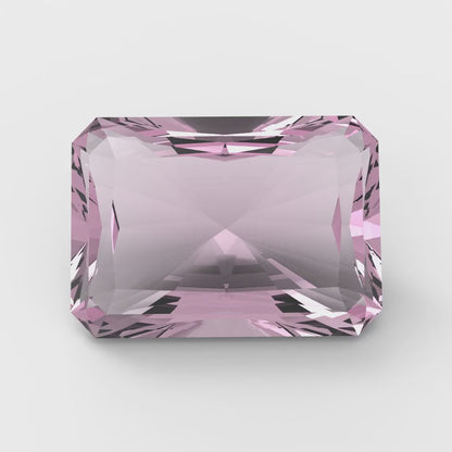 1 to 2.5 ct Radiant Cut VVS1 Simulated Pink October Birthstone