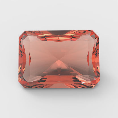 1 to 2.5 ct Radiant Cut VVS1 Simulated Red January Birthstone