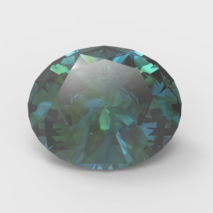 1 to 3 ct Oval Cut VVS1 Synthetic Blue moissanite September Birthstone