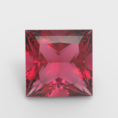0.25 to 3 ct Princess Cut VVS1 Simulated Pink Ruby July Birthstone