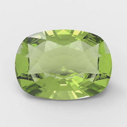 3 ct 9x7mm Long Cushion Cut Natural Green Peridot August Birthstone