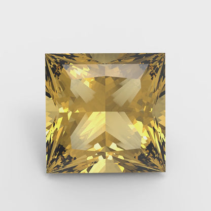 0.25 to 3 ct Princess Cut VVS1 Simulated Yellow November Birthstone