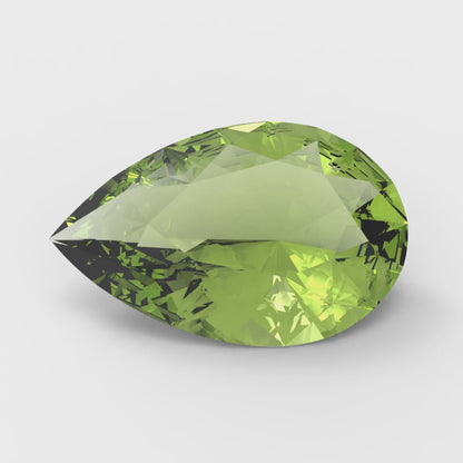 0.25 to 2.5 ct Pear Cut VVS1 Natural Green Peridot August Birthstone