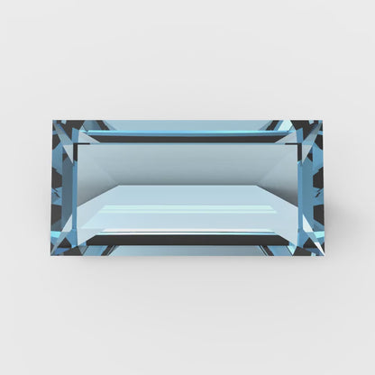0.33 ct 5x3.5mm Baguette Cut Natural Blue Aquamarine March Birthstone