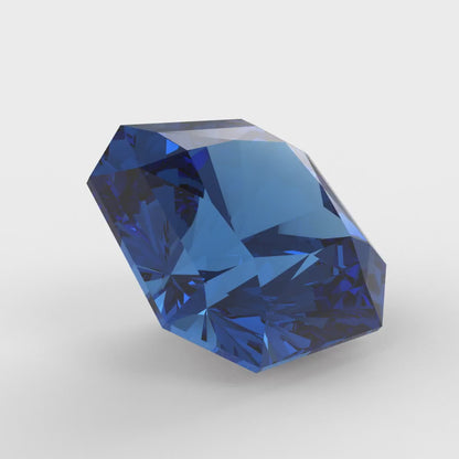 1 to 3 ct Asscher Cut VVS1 Simulated Blue Tanzanite September Birthstone