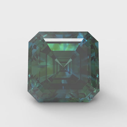 1.5 to 2 ct Square emerald Synthetic Blue moissanite September Birthstone