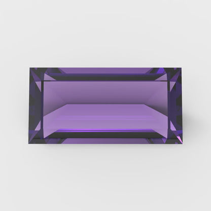 0.33 ct 5x3.5mm Baguette Cut Natural Purple Amethyst February Birthstone