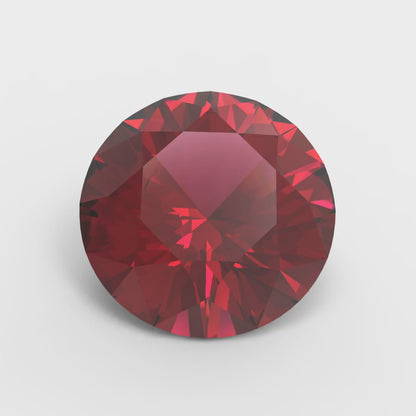 0.25 to 3 ct Round Cut VVS1 Natural Red Garnet January Birthstone