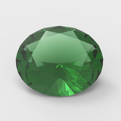 1 to 3 ct Oval Cut VVS1 Simulated Green Emerald May Birthstone
