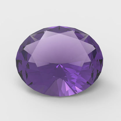 1 to 3 ct Oval Cut VVS1 Natural Purple Amethyst February Birthstone