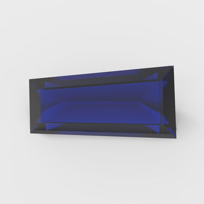 0.25 ct Tapered Baguette Cut VVS1 Simulated Blue sapphire