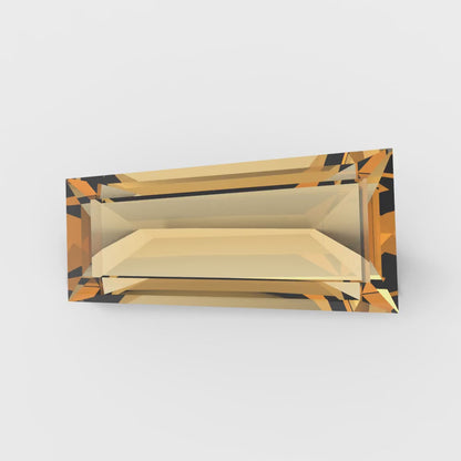 0.25 ct Tapered Baguette Cut VVS1 Simulated Brown Champagne