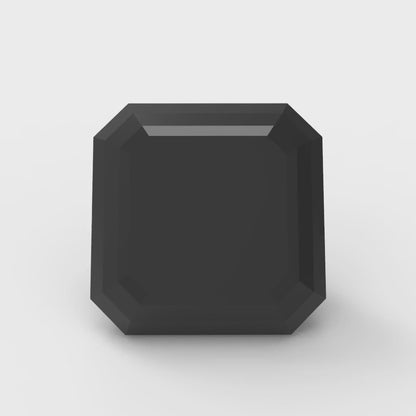 1.5 to 2 ct Square emerald Natural Black Onyx December Birthstone