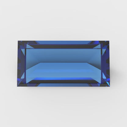 0.33 ct 5x3.5mm Baguette Cut Simulated Blue Tanzanite September Birthstone