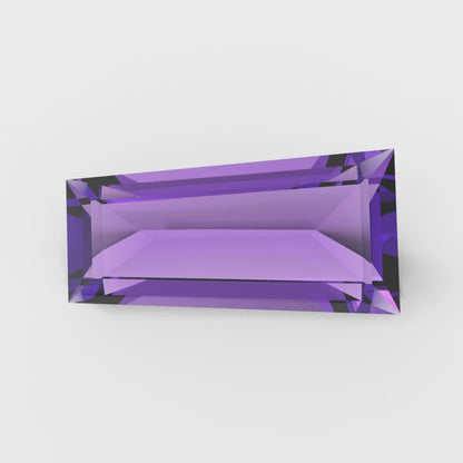 0.25 ct Tapered Baguette Cut VVS1 Simulated Purple Alexandrite
