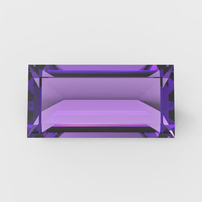 0.33 ct 5x3.5mm Baguette Cut Simulated Purple Alexandrite February Birthstone
