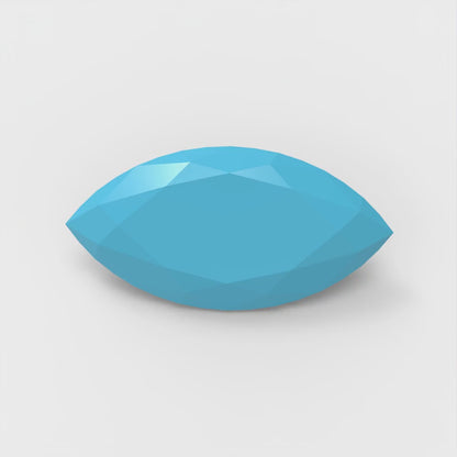 0.5 to 2.5 ct Marquise Cut Simulated Blue Turquoise December Birthstone