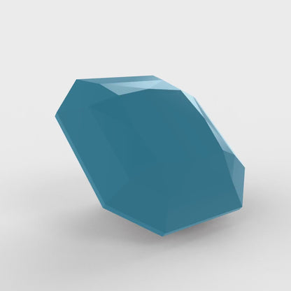 1 to 3 ct Asscher Cut VVS1 Simulated Blue Turquoise December Birthstone