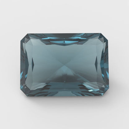 1 to 2.5 ct Radiant Cut VVS1 Natural london blue topaz September Birthstone