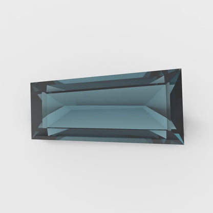 0.25 ct Tapered Baguette Cut VVS1 Natural london blue topaz