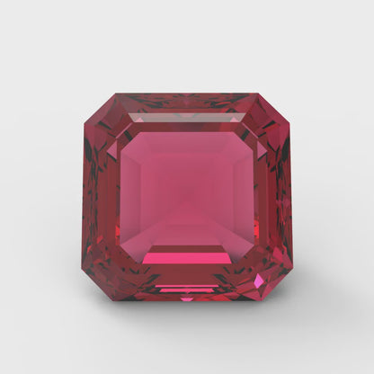 1.5 to 2 ct Square emerald Natural Red Garnet January Birthstone