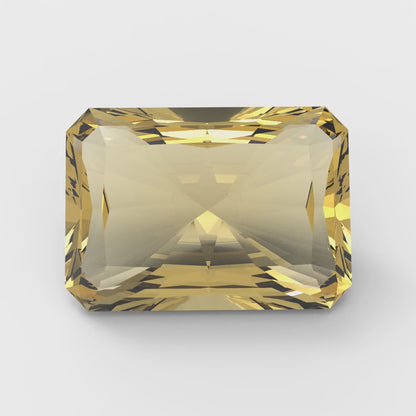 1 to 2.5 ct Radiant Cut VVS1 Simulated Yellow November Birthstone