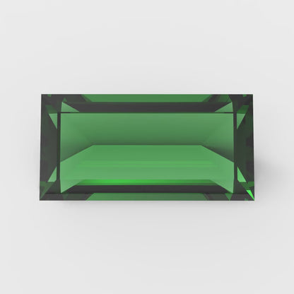 0.33 ct 5x3.5mm Baguette Cut Simulated Green Emerald May Birthstone
