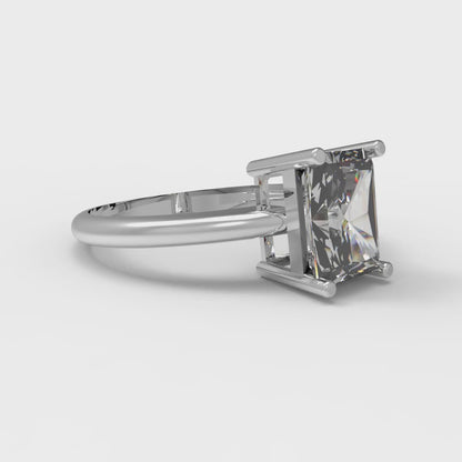 1.75 cttw Zirconia Simulated Diamond Solitaire  Engagement Ring - Solid Gold (VVS1, Radiant Cut,7.5x5.5mm)