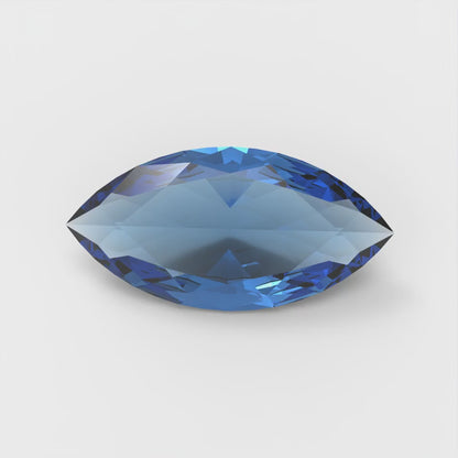 0.5 to 2.5 ct Marquise Cut Simulated Blue Tanzanite September Birthstone