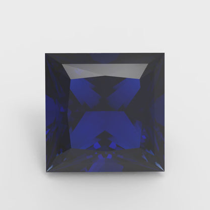 0.25 to 3 ct Princess Cut VVS1 Simulated Blue sapphire September Birthstone